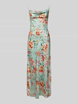 Guess Bloemen Satijnen Midi Jurk Multicolor Dames