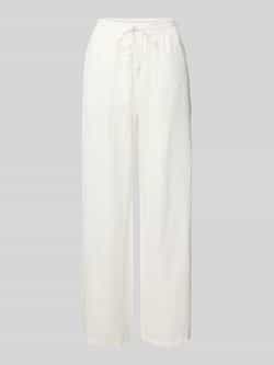 Marc O'Polo DENIM Wide leg linnen broek met elastische band