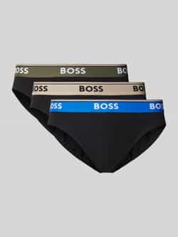 Boss Slip met elastische band met label in een set van 3 stuks model 'Power'