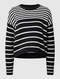 Esprit Gebreide pullover met streepmotief