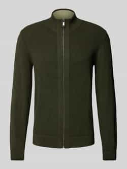 MCNEAL Regular fit gebreid jack met opstaande kraag