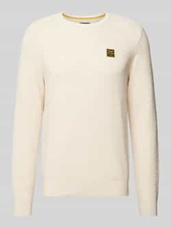 PME Legend Gebreide pullover met labelpatch