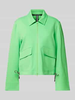Marc Cain Blazer met luipaardprint en ritssluiting Green Dames