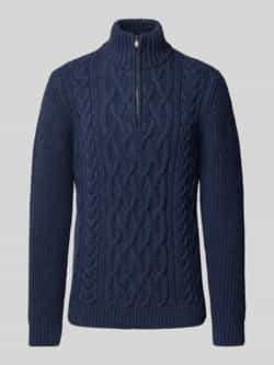 Superdry Gebreide pullover met kabelpatroon model 'Jacob'