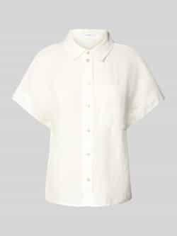 Opus Slim fit linnen blouse met 1 2-mouwen model 'Felisa'