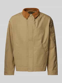 Forét Jas met strookzakken model 'ROW OILSKINJACKET'