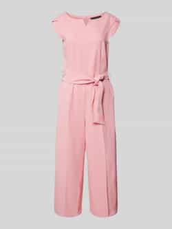 Betty Barclay Jumpsuit met strikceintuur en serafinohals