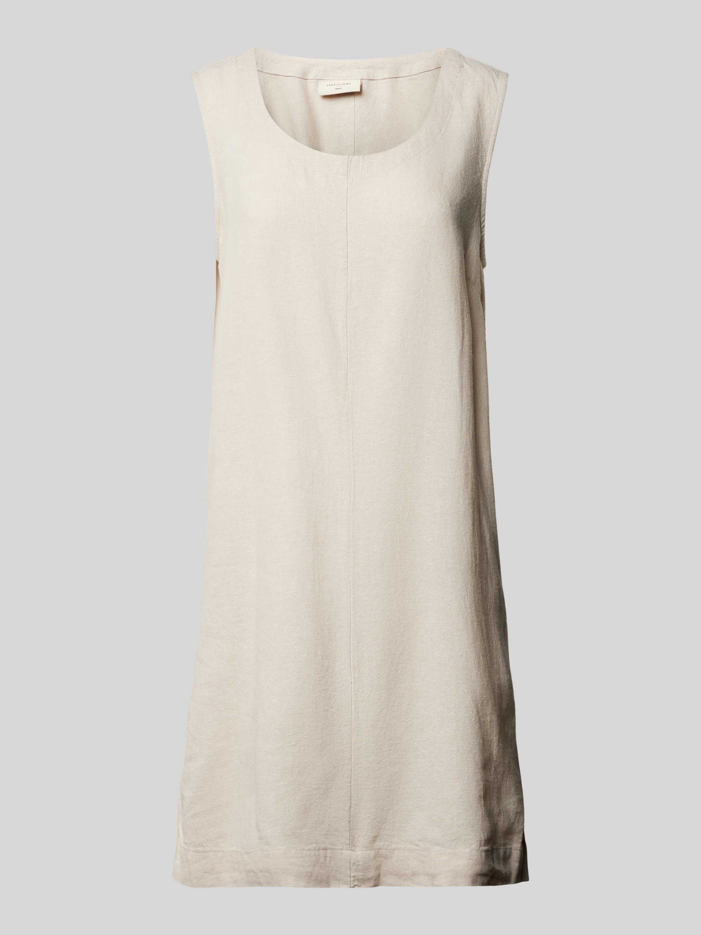 FREE QUENT Linnen jurk met ronde hals model 'LAVA'