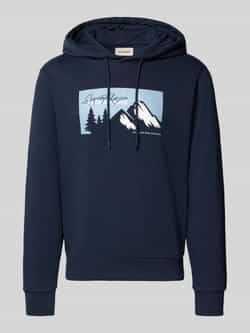 jack & jones Hoodie met motiefprint model 'SUN'