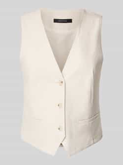 Comma Gilet met V-hals en paspelzakken