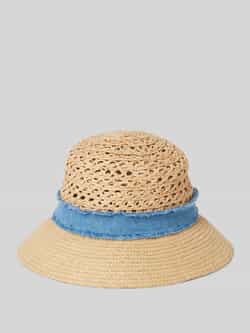 Loevenich Strohoed met hoedband model 'Raffia Glocke'
