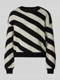 Vero Moda Gebreide pullover met diagonale streepmotief model 'LARA'