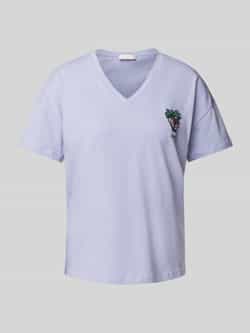 Liu Jo White T-shirt met labeldetail