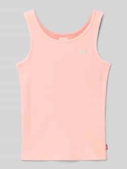 Levi s Kids Top met bandjes in riblook met labelstitching