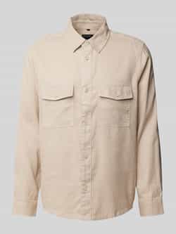 OLYMP Level Five Casual fit overhemdjack met klepzakken op de borst