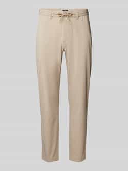 MCNEAL Tapered fit stoffen broek met tunnelkoord