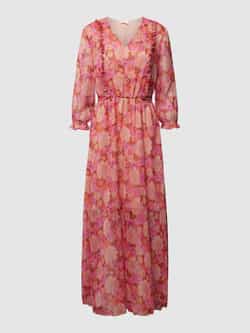 Liu Jo White Maxi-jurk van chiffon met bloemenmotief
