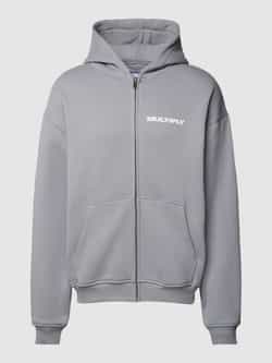 Multiply Apparel Oversized sweatjack met labelprint