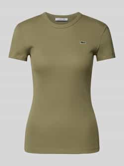 Lacoste Sport Slim fit T-shirt met labelpatch