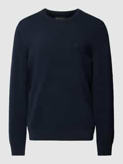 Marc O'Polo Gebreide pullover met labelstitching