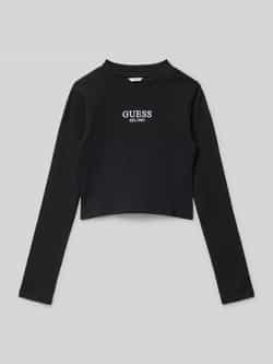 Guess Shirt met lange mouwen en labelstitching