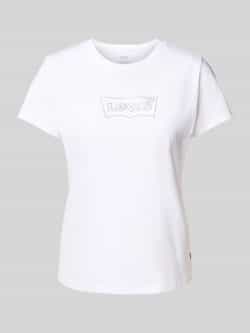 Levi's Shirt met ronde hals The Perfect Tee met logo in metallic-holoprint