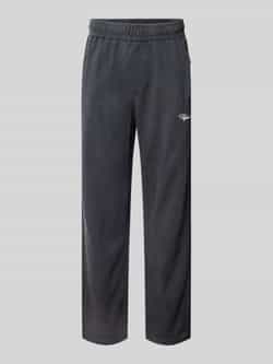 PEGADOR Wide fit sweatpants met logostitching model 'Rib'