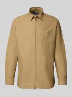 Polo Ralph Lauren Regular fit overhemdjack met ritssluiting model 'Osacalon'