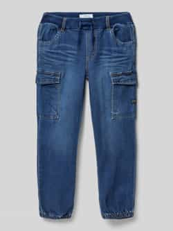 Name it Baggy fit cargojeans met elastische boorden model 'BEN'