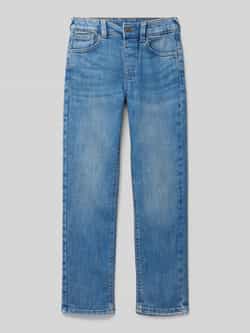 Tom Tailor Skinny fit jeans van katoenmix met elastische band model 'TIM'