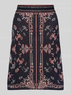Marc Cain Knielange gebreide rok in all-over look