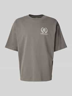 Low Lights Studios Oversized T-shirt met labelstitching model 'Cesar'