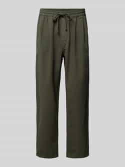 American vintage Regular fit stoffen broek met tunnelkoord model 'RYGBAY'