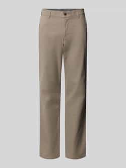 Christian Berg Men Straight fit stoffen broek met Franse steekzakken