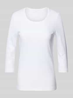 Christian Berg Woman T-shirt met 3 4-mouwen in effen design