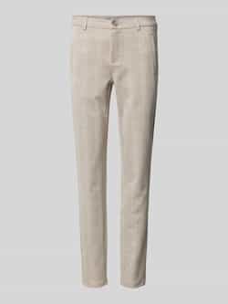 Fransa Regular fit stoffen broek met glencheck-motief