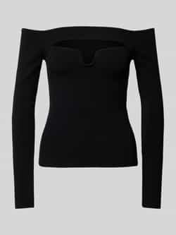 LeGer by Lena Gercke Shirt met lange mouwen en carmenhals model 'Evelin Jumper'