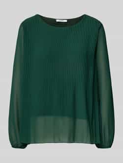 ZABAIONE Blouse met lange mouwen met plissévouwen en ronde hals
