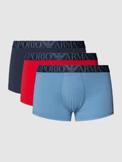 Emporio Armani Boxershort met elastische band met logo in een set van 3 stuks model 'Fashion'