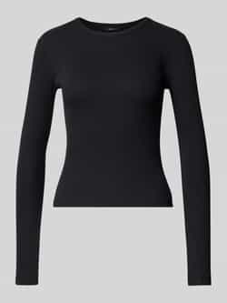 Vero Moda Slim fit shirt met lange mouwen van katoenmix model 'CHLOE'