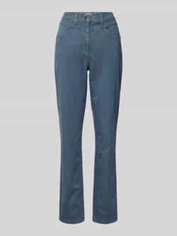 Raphaela By Brax Regular fit broek met riemlussen model 'Laura New'