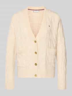 Tommy Hilfiger Oversized gebreid jack van pure wol