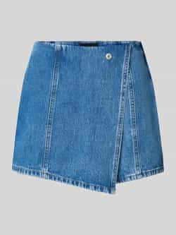 Pieces Licht uitlopende skort van katoenen denim model 'FILUM'
