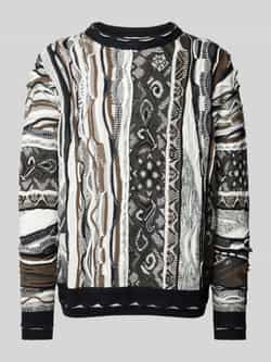 Carlo colucci Gebreide pullover met ronde hals