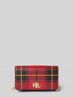 Lauren Ralph Lauren Clutch van runderleer met labelapplicatie