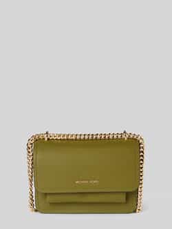 MICHAEL Kors Schoudertas van leer met labelapplicatie model 'CLAIRE'