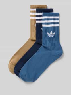 Adidas Originals Sokken met logostitching in een set van 3 paar model 'Crew'