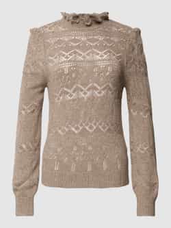 Polo Ralph Lauren Casual Bruin Langemouw Pullover Sweater Brown Dames