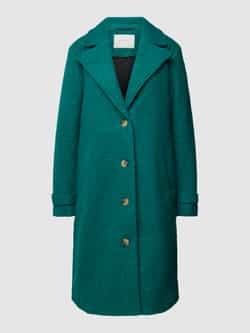 Kaffe Lange jas met reverskraag model 'Anne'