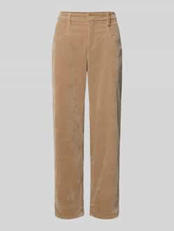 Daydream Regular fit corduroy broek met riemlussen model 'Twist'